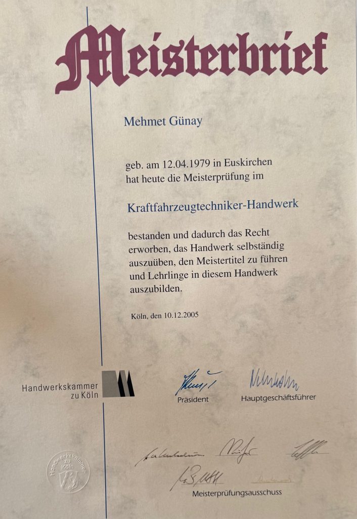 Kfz Gutachter Vettweiß